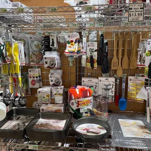 Nice end cap with plenty of kitchen gadgets