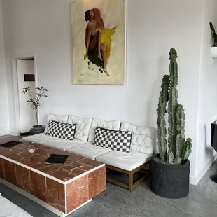 So many unique little loungey areas to sit