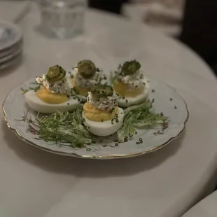 Gulf Crab Deviled Eggs