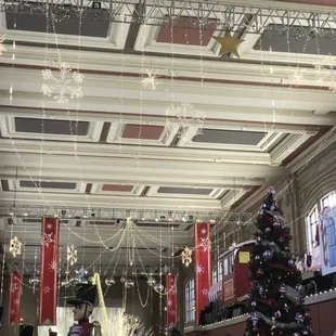 With outside light streaming in lights are barely visible