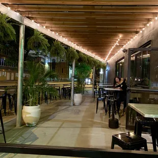 Outside seating. Great fun place to hang out!