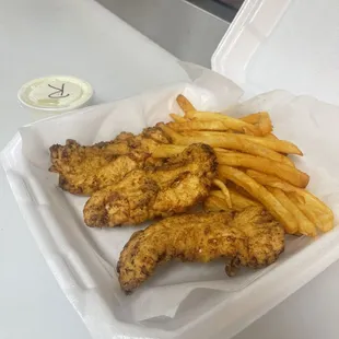 food, fish and chips