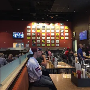 a man sitting at the bar