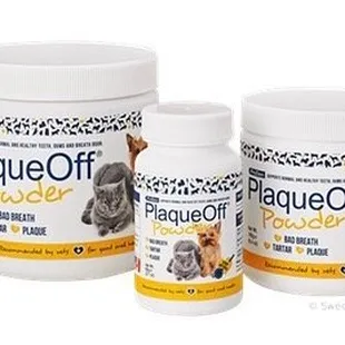 Does your dog have stinky breath? Try Plaque Off.