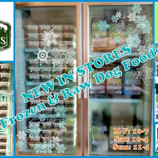 Our 'Frozen Section' contains many options for raw and partially cooked quality foods and treats.