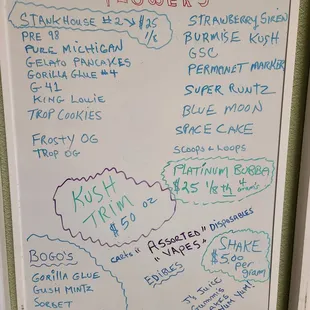 Current menu!