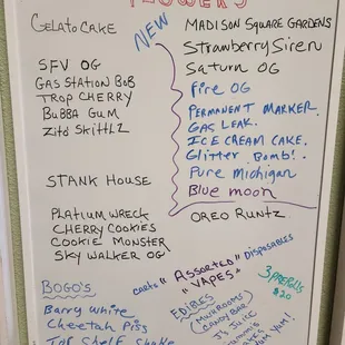 Current menu posted 06/22/24