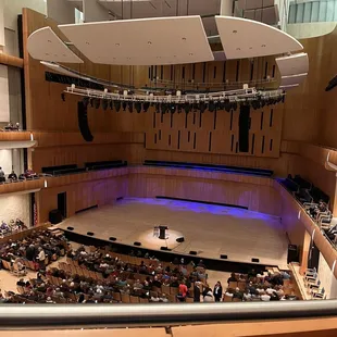 View from my seat for a David Sedaris reading.