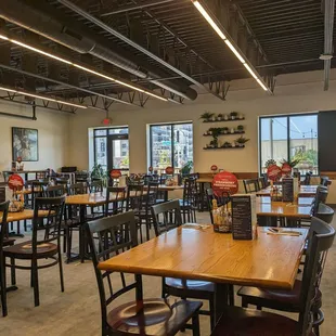Dining area on a late Saturday afternoon
