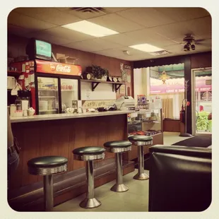 the interior of the restaurant