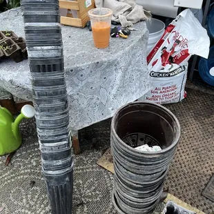 The extra pots I brought home and are utilizing. Love it!