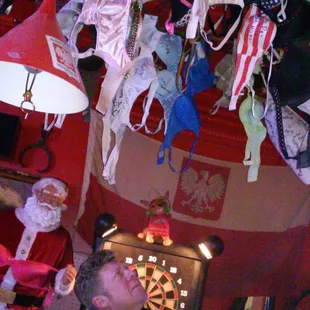 a man looking up at the ceiling