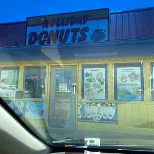 the front of a restaurant