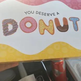 a box of donuts