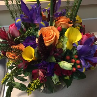 Flowers for Mom.  Stunning arrangement!
