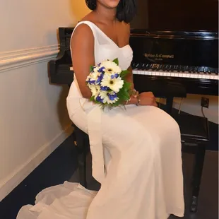 They made my crown and bouquet!