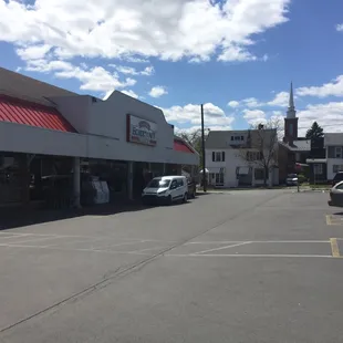 parking lot with cars