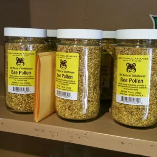 Bee pollen with many health benefits. I use it in my smoothies and in my salad. Also it helps with my allergies.