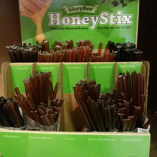 Honey sticks useful for when you're on-the-go.