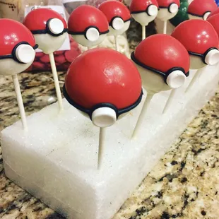 Pokémon cake pops.