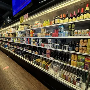 Craft beer selection