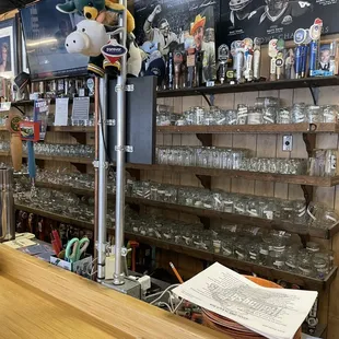 So many selections of beer on tap! Lots of German beer