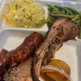 Brisket and Jalapeño sausage