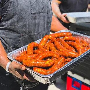 House made beef and pork jalapeño cheddar sausage.