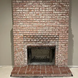 Fireplace before