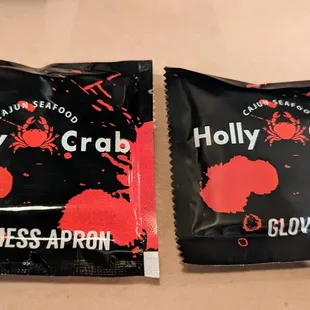 two packets of holly crab