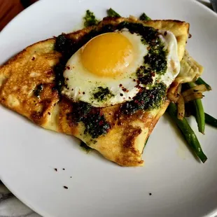 Ham and Cheese Crepe with Green Beans.  This for me was a show stopper.