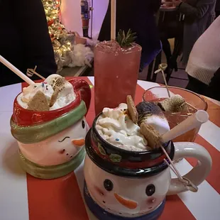 Hot chocolate drinks - tasted like regular hot chocolate mix when made with water or non fat milk.