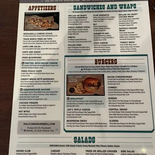 sushi and sashimi, menu