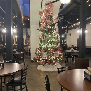 a decorated christmas tree