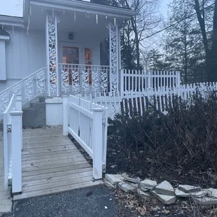 Accessibility via ramp in front