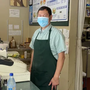 Tom, owner at Holly&apos;s hard at work! Holly&apos;s is a family owned business inside Gateway Parks Business park.