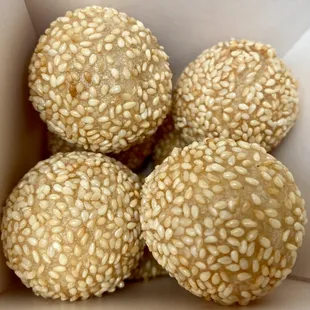 Complimentary sesame balls! So yummy!