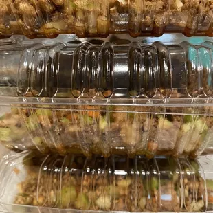 3 delicious orders of chicken (lettuce cups in the fridge). Get this!