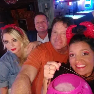 a group of people posing for a picture