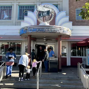 Exterior, Hollywood and Vine Restaurant.