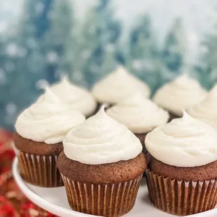 Seasonal Item- Gingerbread Eggnog Cupcakes!