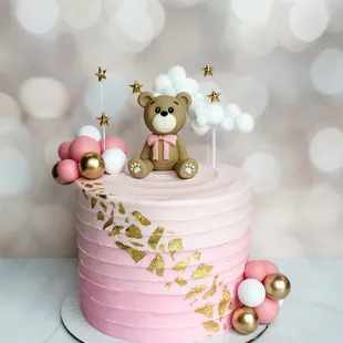 Pink Bear Cake- Can be ordered directly on our website