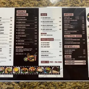 All menu