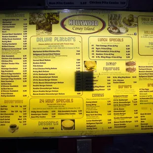 There isn&apos;t much this menu doesn&apos;t cover.
