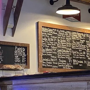 Sandwhich menu