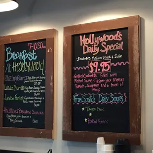 Updated Breakfast Menu as of Spring Break 2016