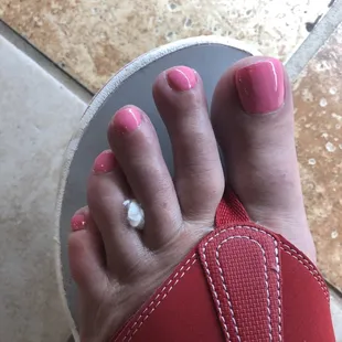 Nice Pedi by Nikki! If she's working ask for her. She's very engaging and speaks perfect English.
