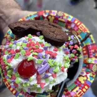 Mickey Brownie Sundae
