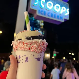 Holiday Candy Cane Shake