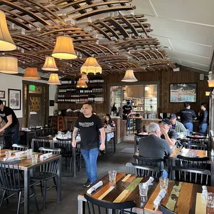 the interior of the restaurant